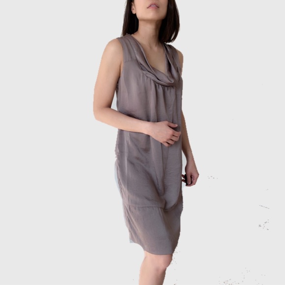 Silky cowl neck dress - Picture 2 of 8